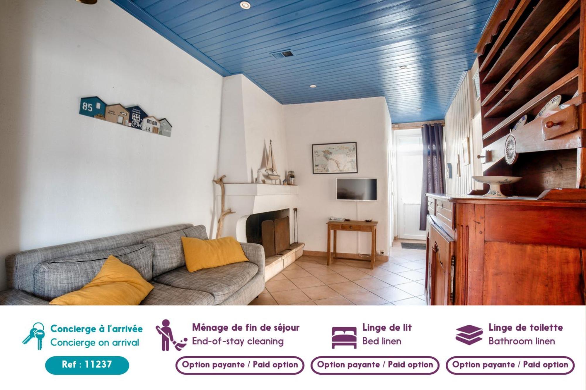 Jolie Maison Avec Cour Pour 5 Personnes Noirmoutier-en-l'Ile Exterior foto